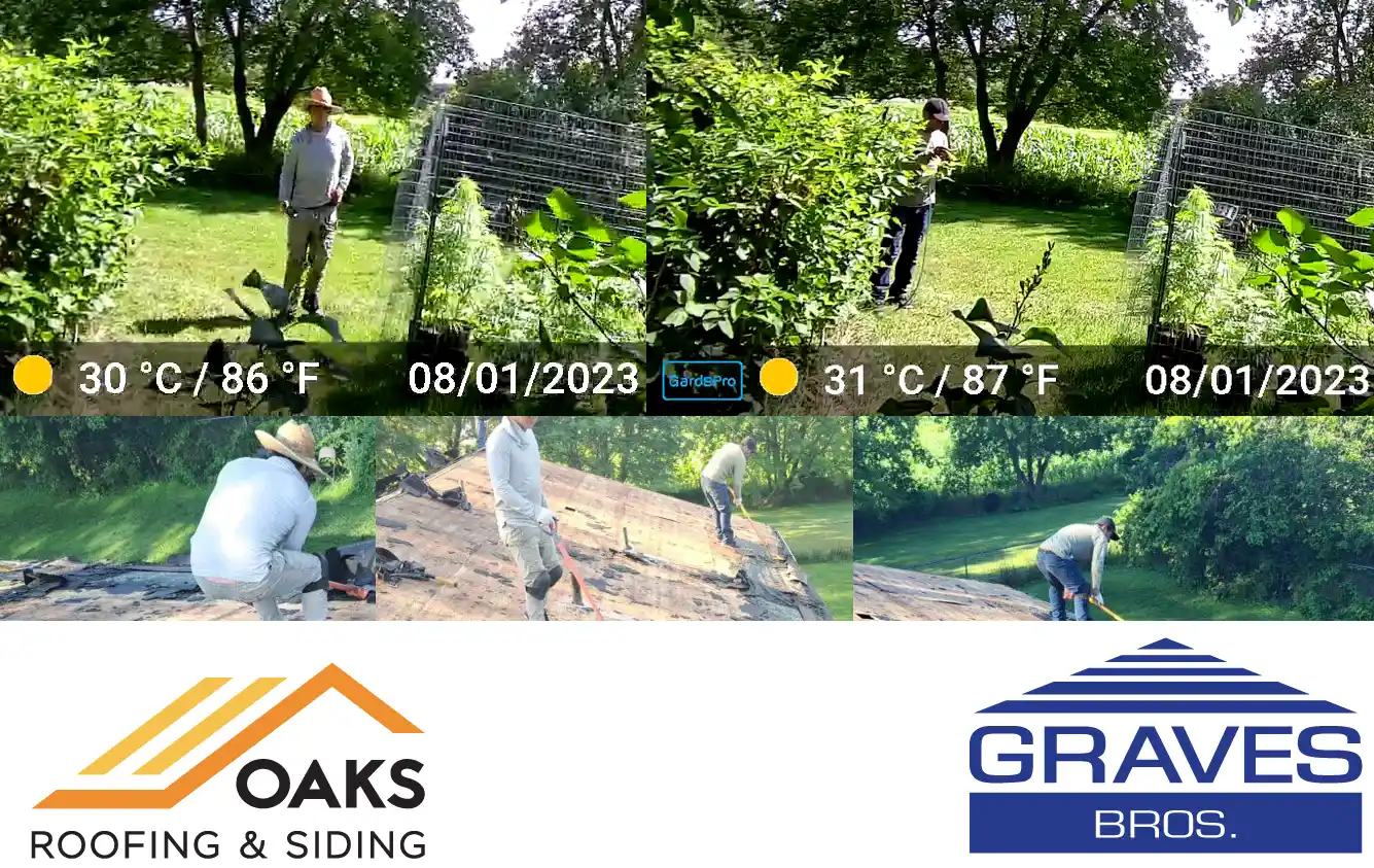Comparison of security footage with photographs provided by Graves Brothers Home Improvement.